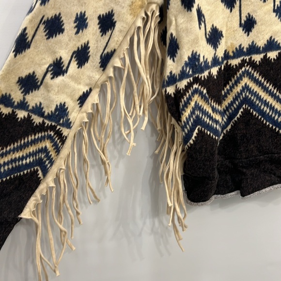 Denim & Supply Ralph Lauren Aztec Southwestern Fringe Native Pattern Soft Small - Picture 5 of 7